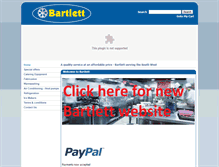 Tablet Screenshot of bartlett.uk.com